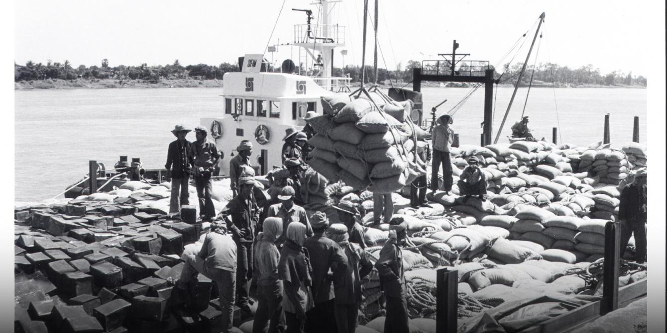 In 1979 Oxfam leads a massive effort to get food aid to Cambodia after the fall of the Khmer Rouge In 1979 Oxfam leads a massive effort to get food aid to Cambodia after the fall of the Khmer Rouge