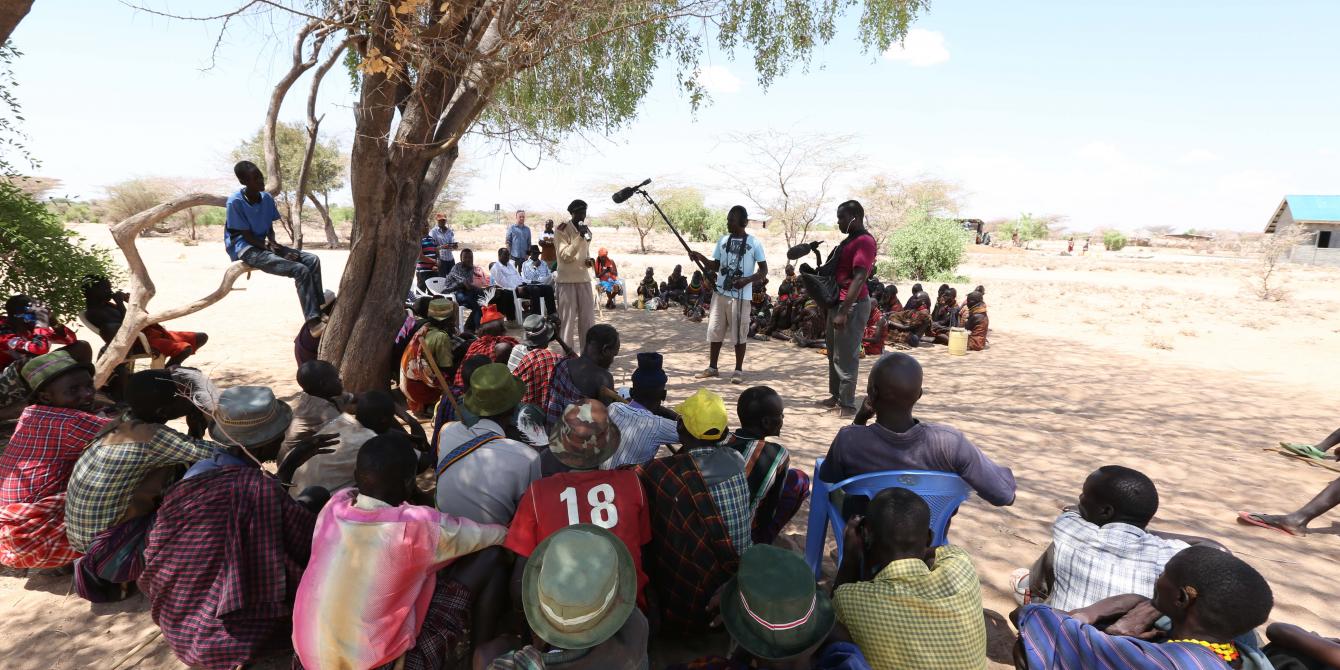 A public baraza meeting in Turkana County. Photo credit: Lightbox Limited A public baraza meeting in Turkana County. Photo credit: Lightbox Limited