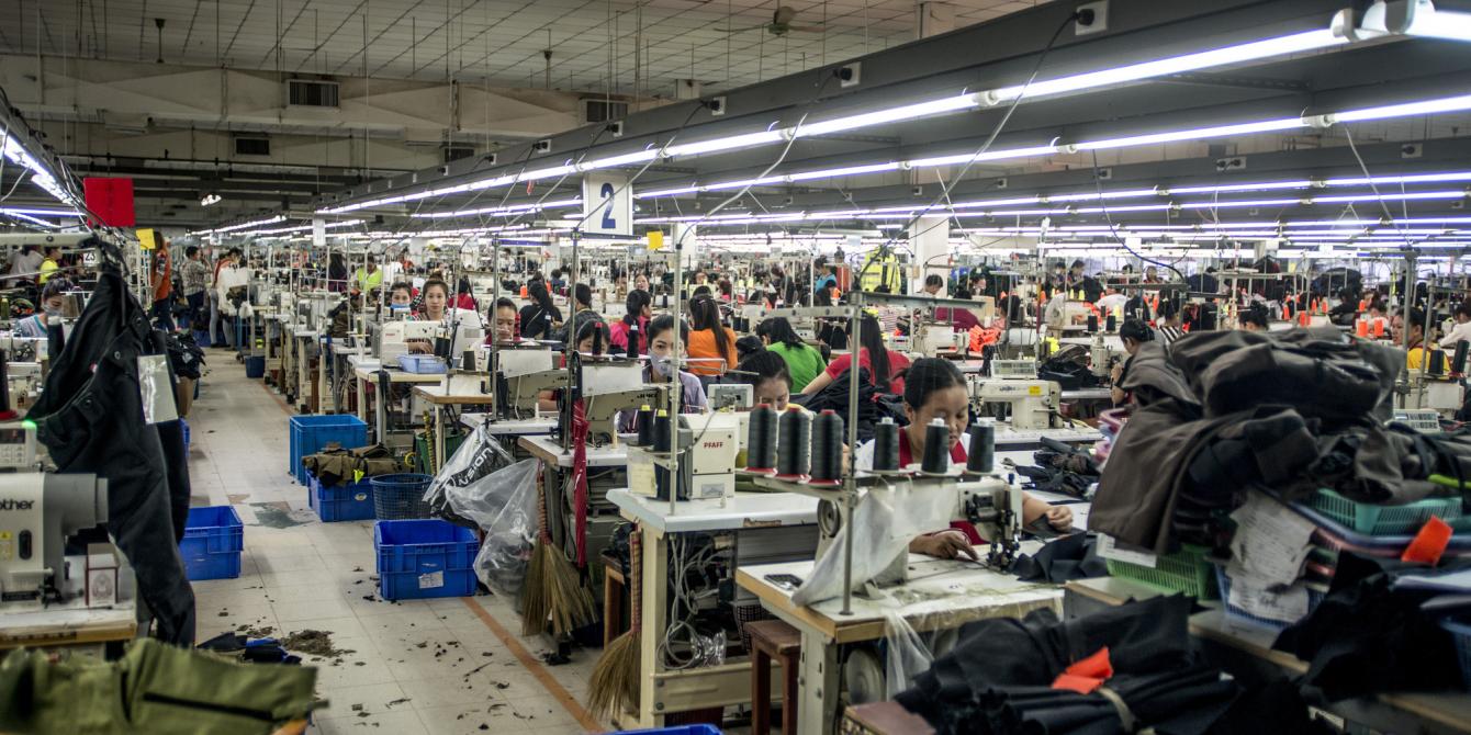 Garment factory in Vientiane, Laos Garment factory in Vientiane, Laos