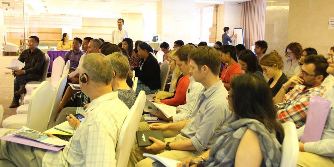 Participants in the Social Accountability programming in conflict settings workshop, Photo by: Yu Lwin Soe/Oxfam Participants in the Social Accountability Programming in Conflict settings workshop