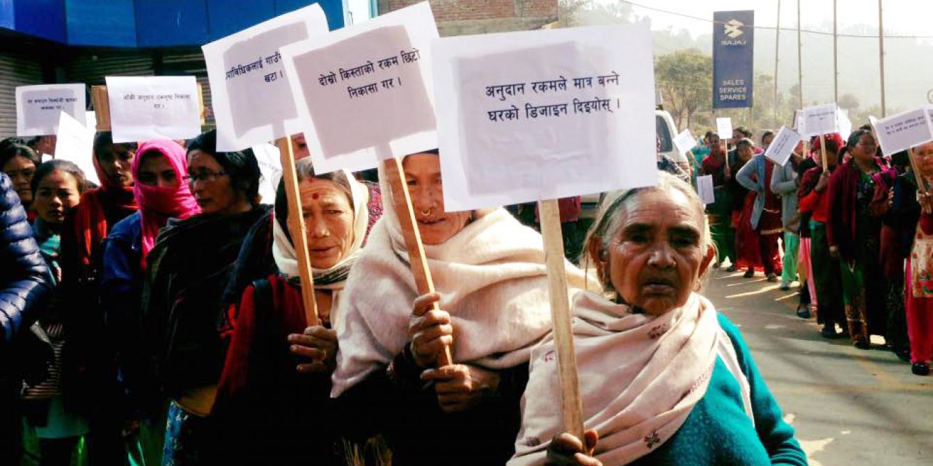 Peoples Caravan in Gorkha district Peoples Caravan in Gorkha district