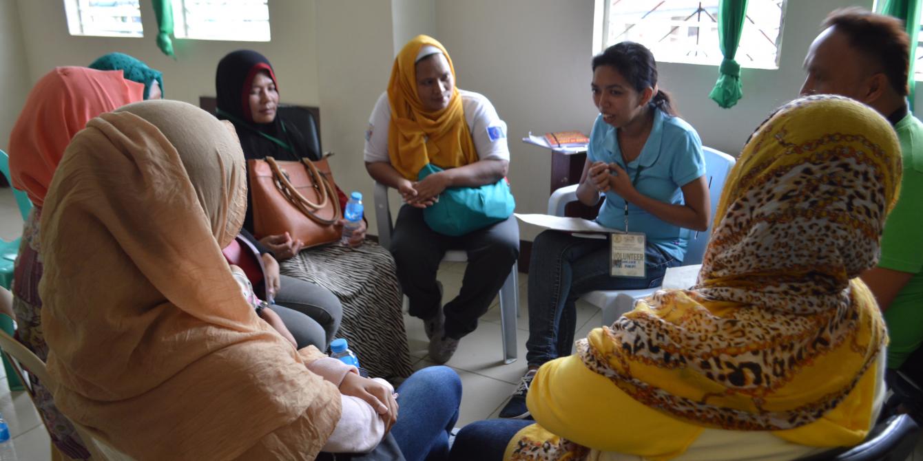 UnYPhil-Women conducts psychosocial sessions for camp managers in Saguiaran UnYPhil-Women, psychosocial, Marawi response, Saguiaran