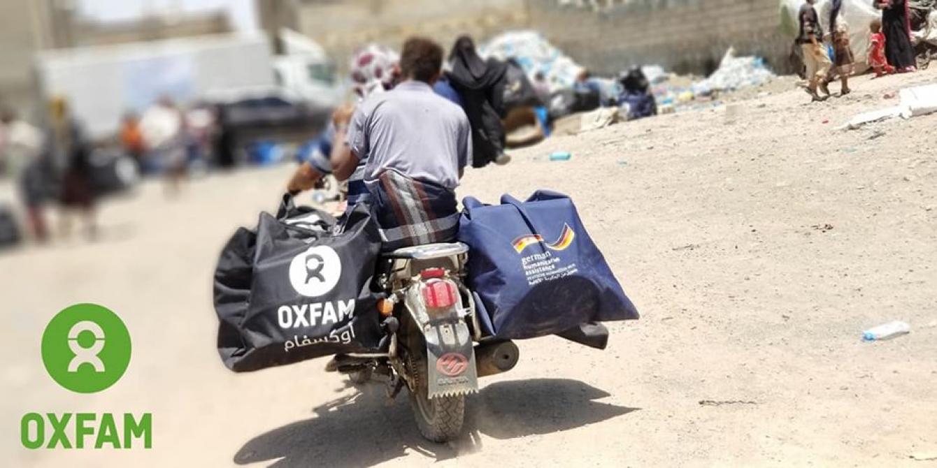 Hygiene kits distributed to people in Yemen/ Photo credit: Wael Algadi