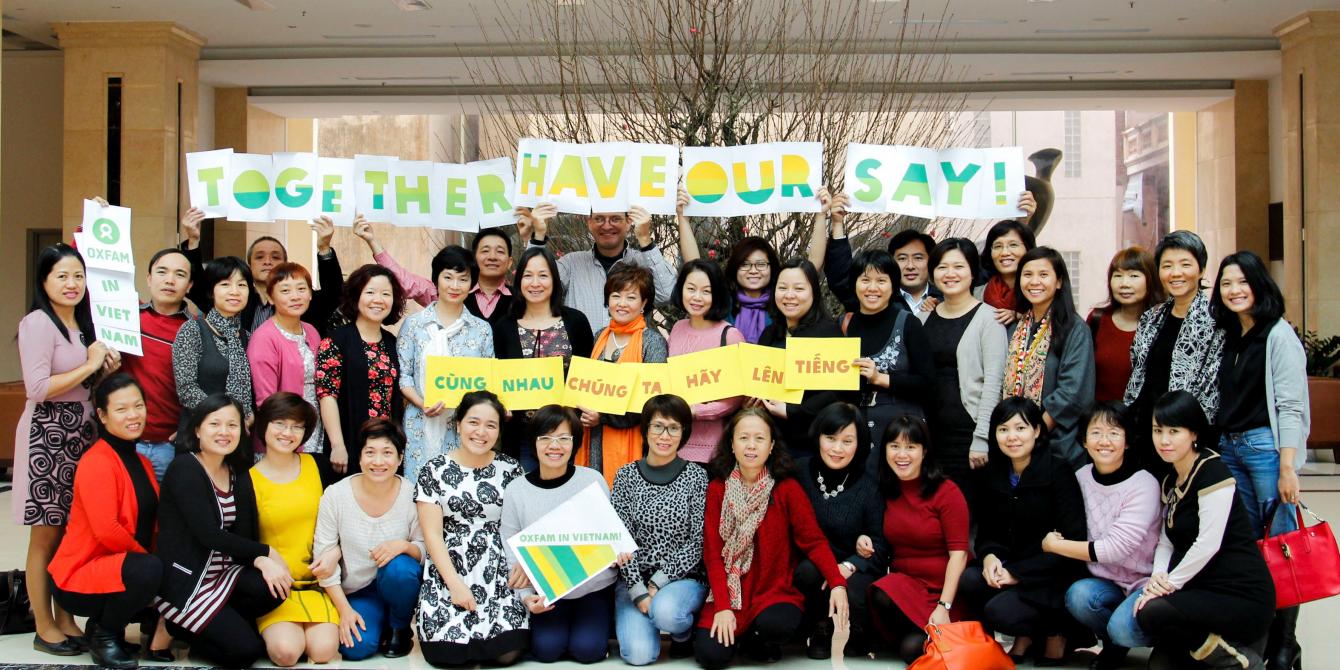 Oxfam in Vietnam staff photo. Credit: Oxfam Vietnam Oxfam in Vietnam staff photo. Credit: Oxfam Vietnam